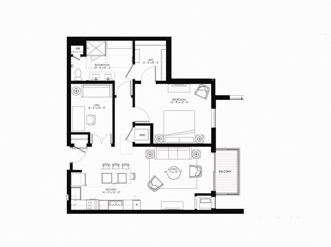 a black and white floor plan of a house